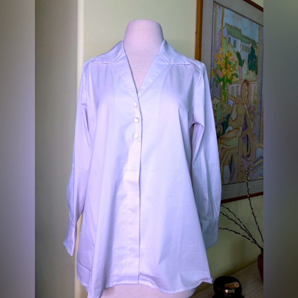 MarlaWynne poplin Shirt in Pure White